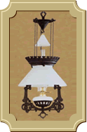 Daniel Joseph | Early American Opal Shade Electric Lamp