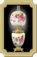 Antique Roses Electric Banquet Table Lamp